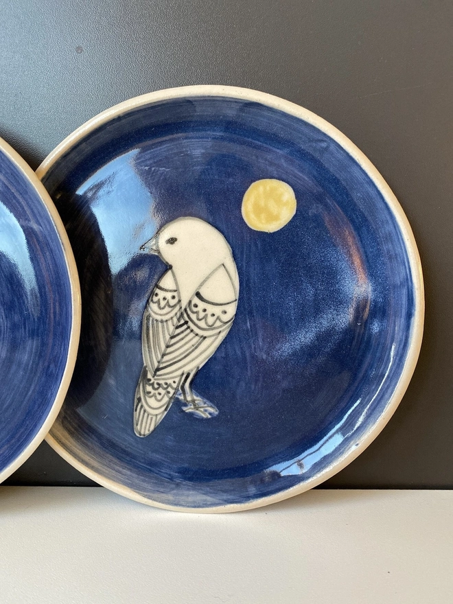 Handmade Ceramic Bird Dish
