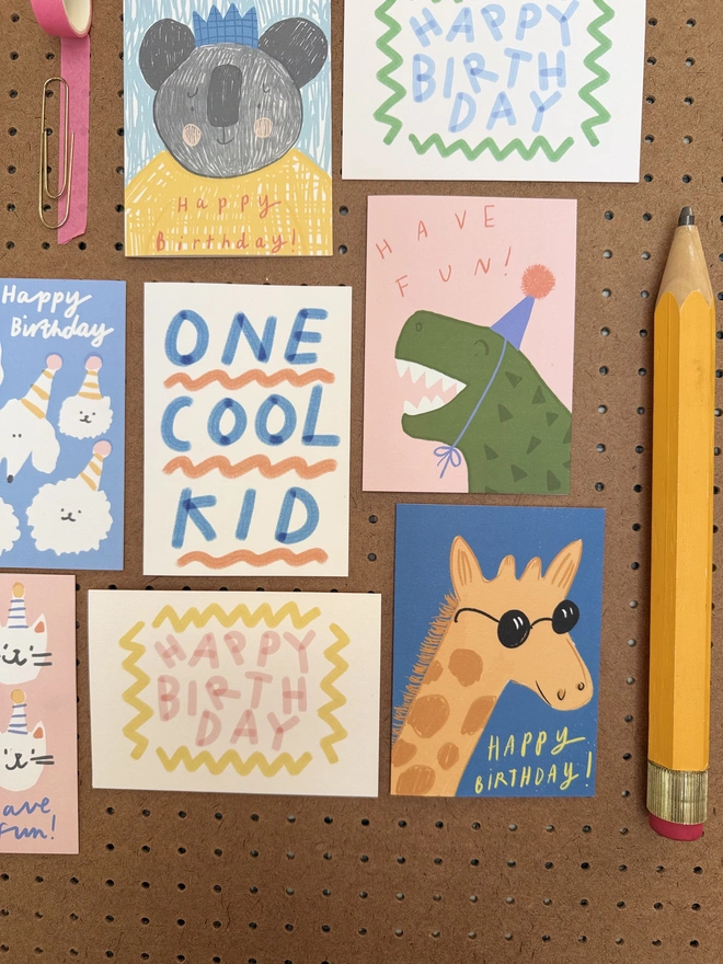 kids birthday cards 