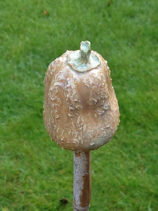 Pumpkin cane topper home decor