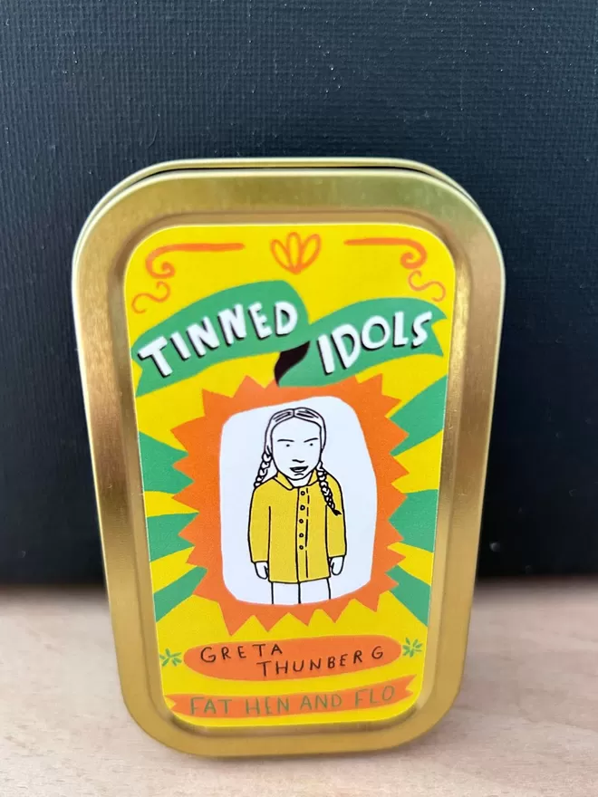 Tinned Idol - Mini Keepsake Doll - Greta Thunberg