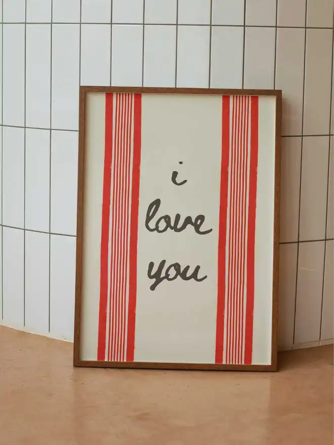 I love you print
