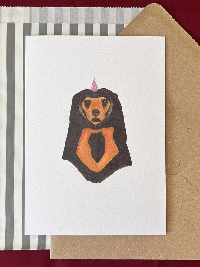 Party Sun Bear Card