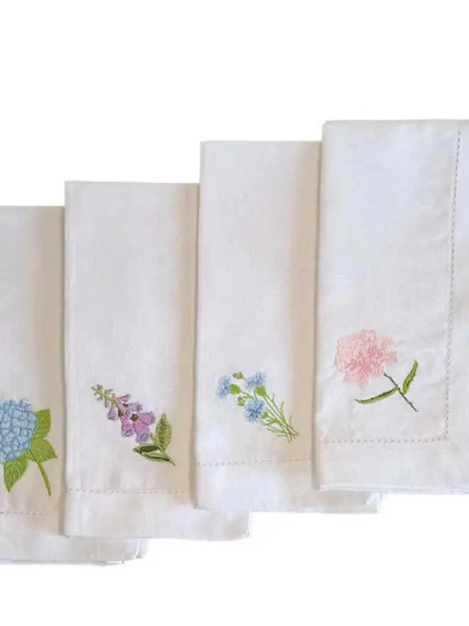 product photo of embroidered napkin