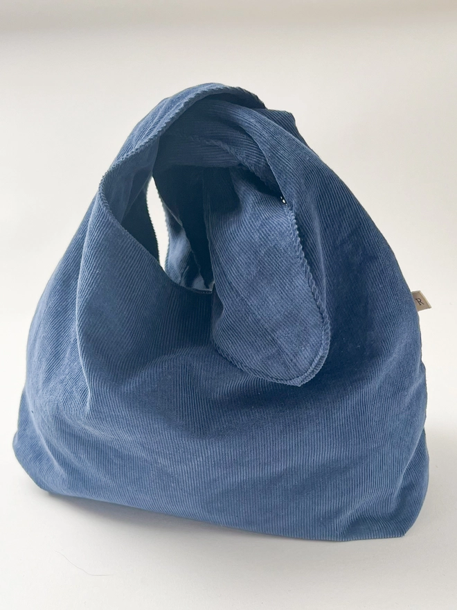 Indigo Blue Corduroy Make Up Bag