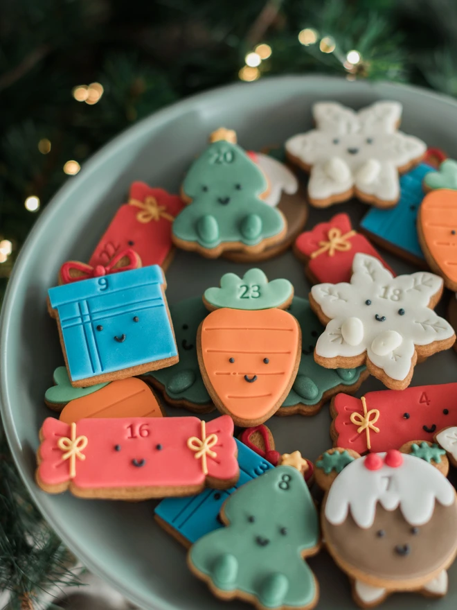 Personalised Jar of Advent Biscuits