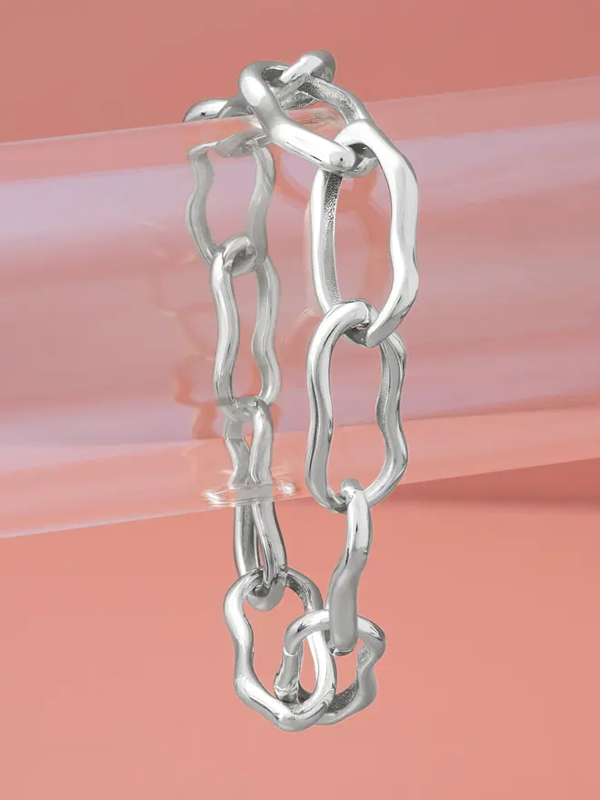 Molten Chain Link Bracelet