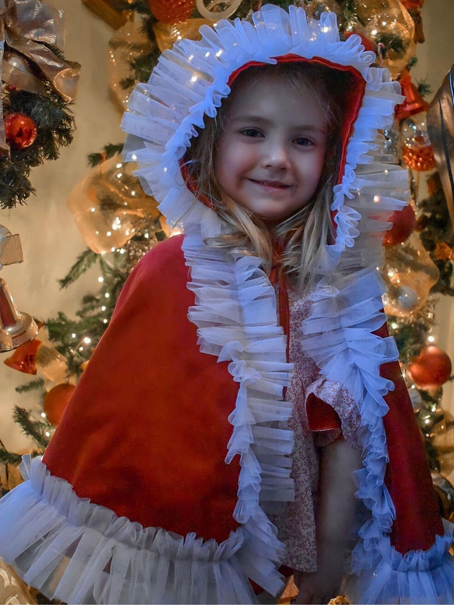 Red santa cape