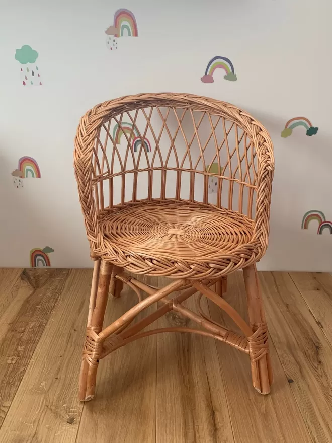 Kids Wicker Chair - Natural