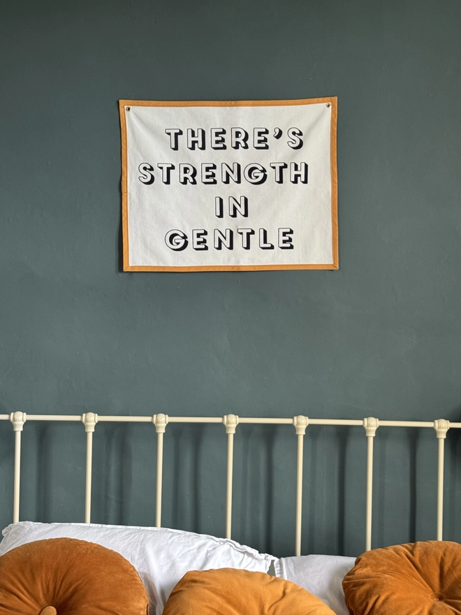 Theres strength in gentle wall hanging