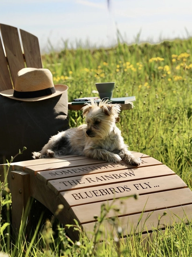 Personalised Oak Sun Lounger 