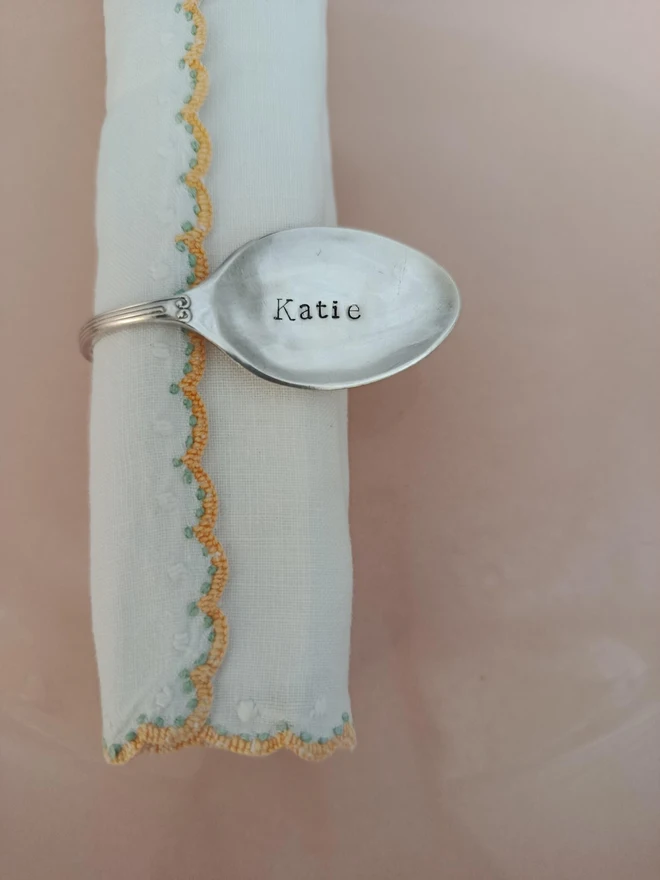 Personalised Vintage Napkin Rings (Set Of 4, 6, 8)