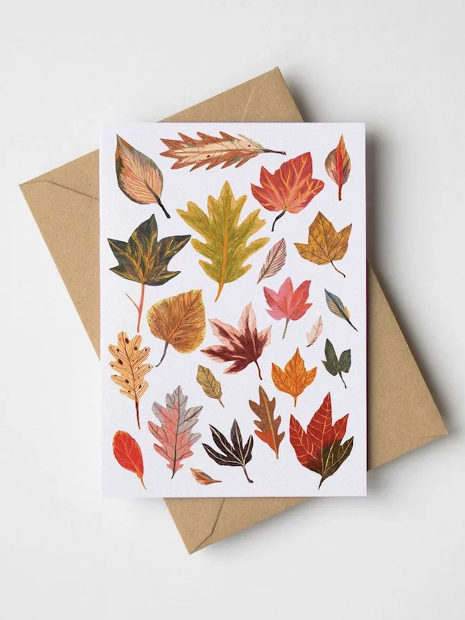 Autumn Leaves Greeting Card