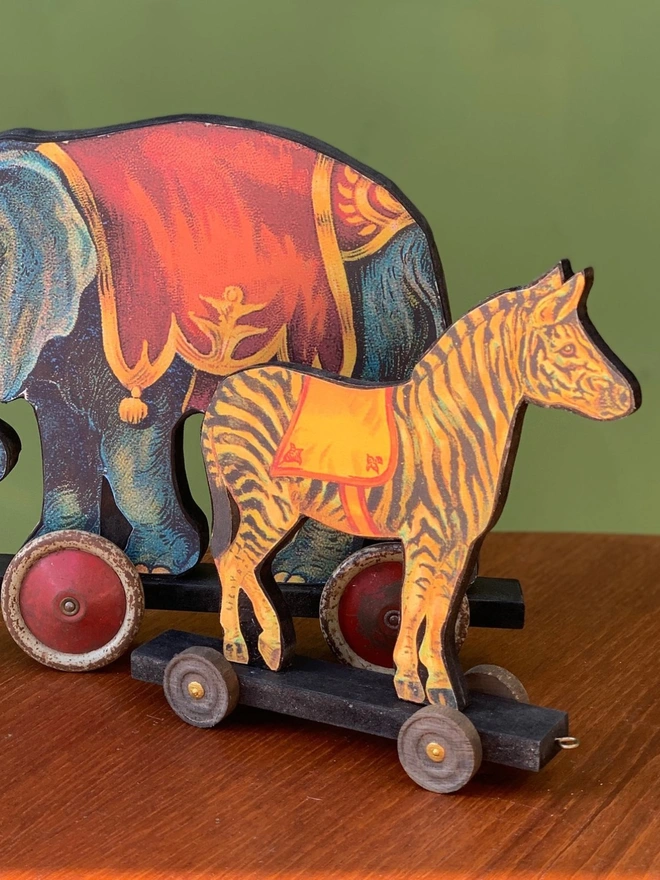 Circus Zebra On Wheels