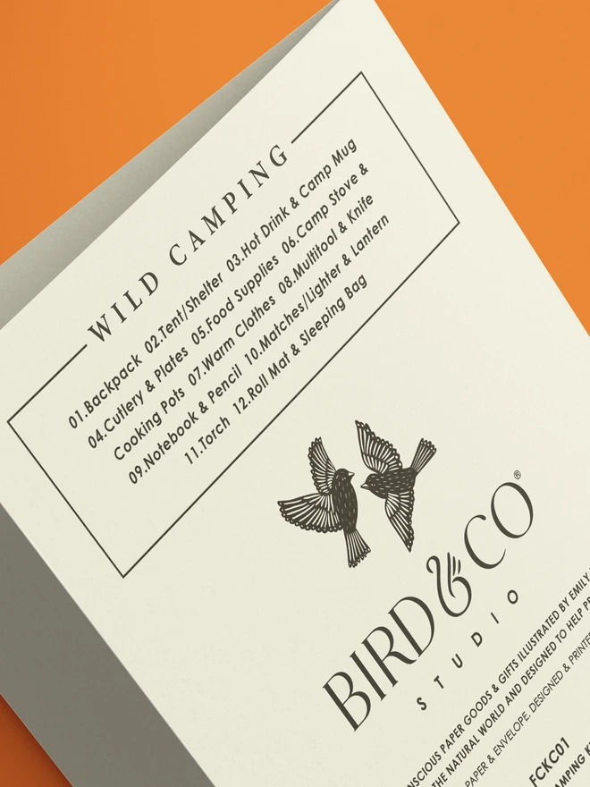 Camping card