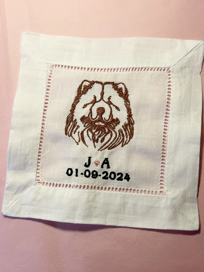 Personalised Dog Cocktail Napkins (Set Of 2)