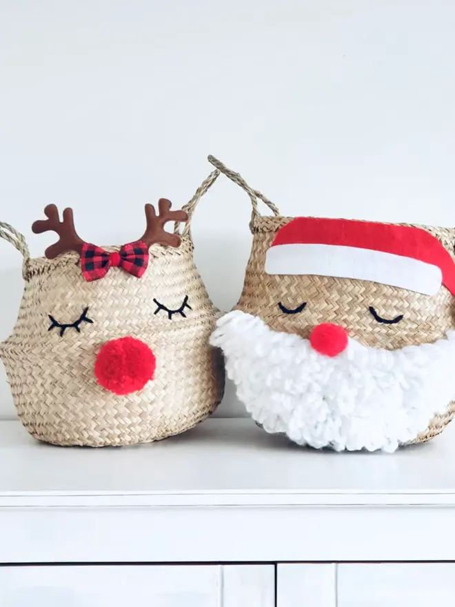 Santa Belly Basket 