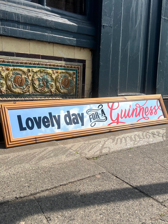 Lovely day for a Guinness