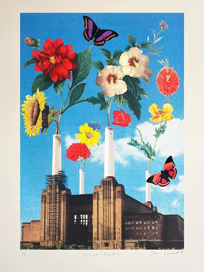 Flower Station Silkscreen Print 