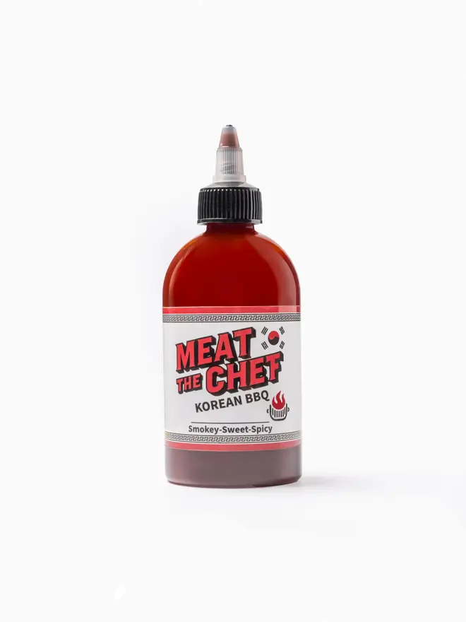 Korean BBQ Sauce (Set Of 1, 2 Or 3), a jar of sauce sitting on a plain white surface. 