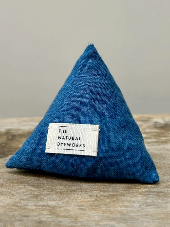 Indigo Linen Lavender Pyramid