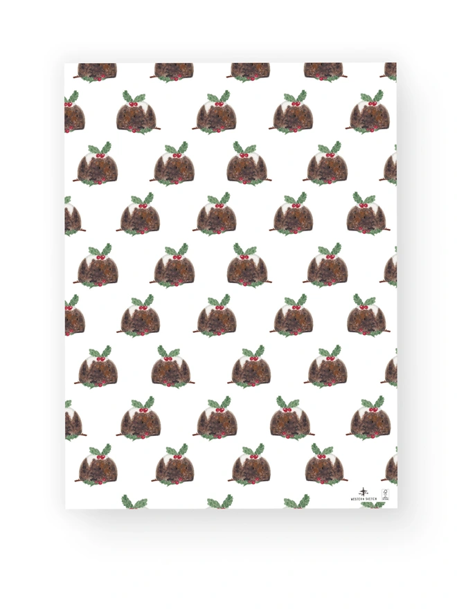 Christmas Pudding Gift Wrap