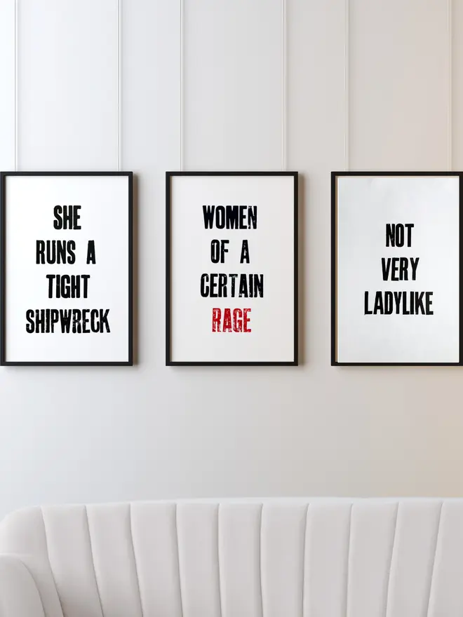 women of a certain rage feminist prints
