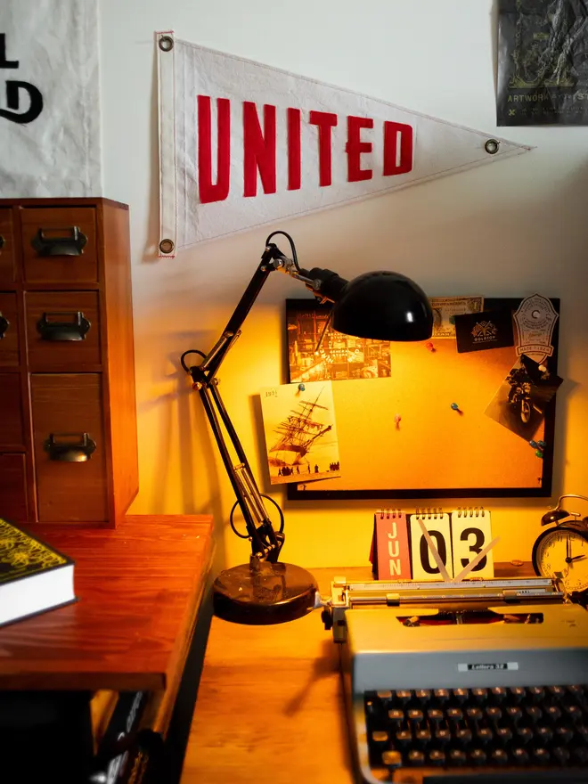 'United' Vintage Style Cotton Canvas Pennant 
