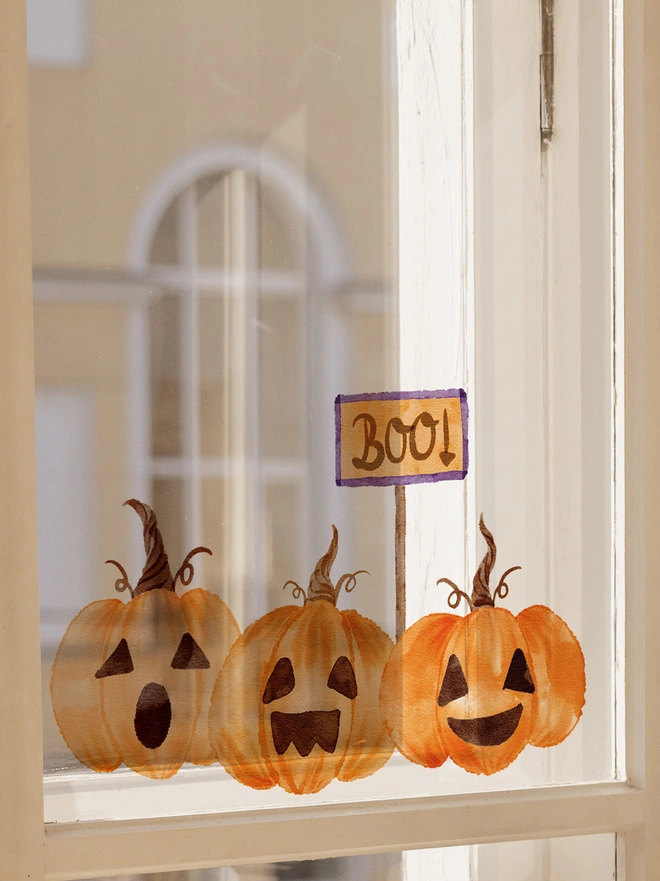 pumpkin window decals