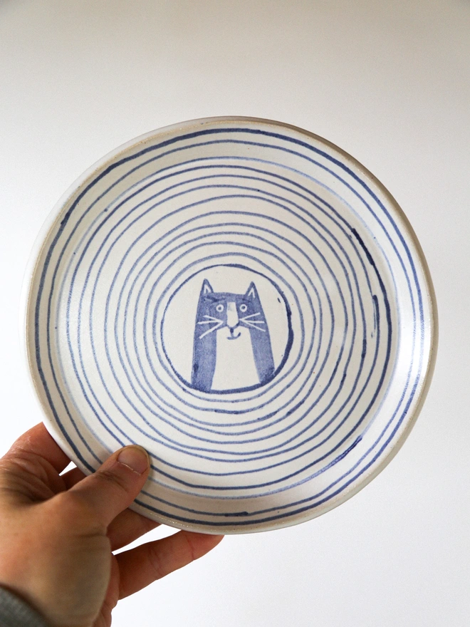 billy bob cat skinny lines side plate