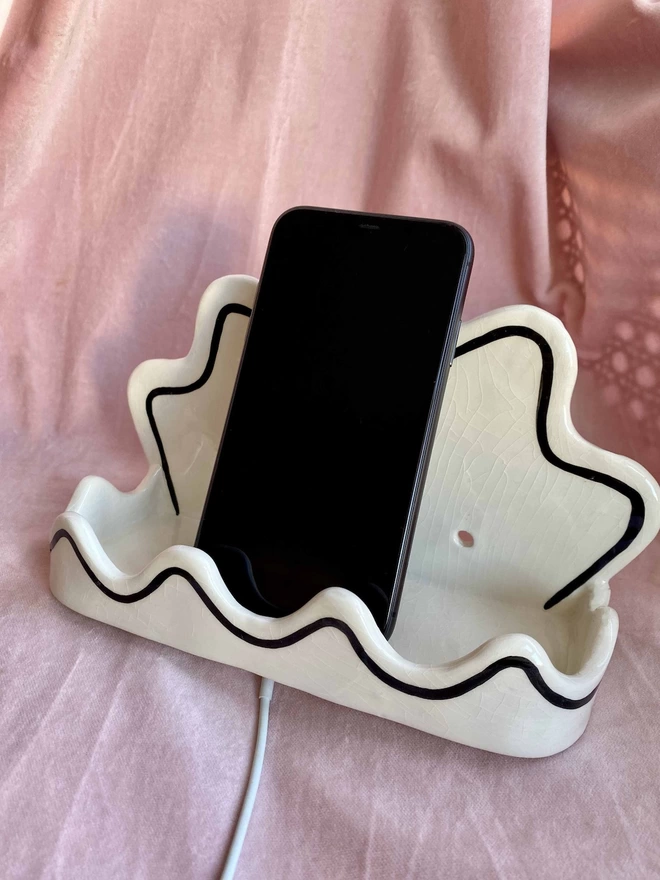 Ceramic Phone Charging Shelf