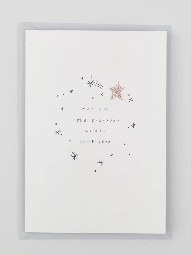 'May All Your Birthday Wishes Come True' Greeting Card