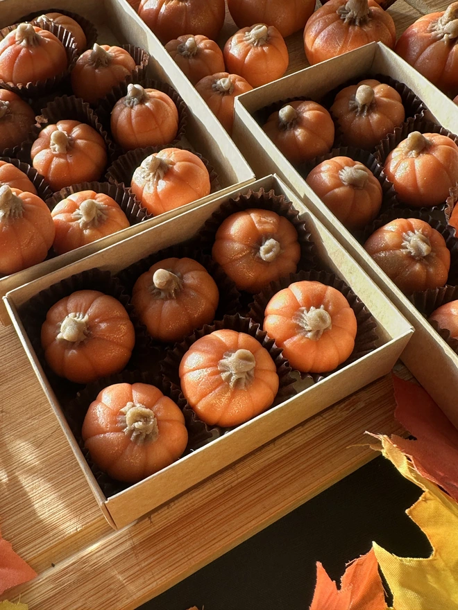 Pumkin spiced marzipans