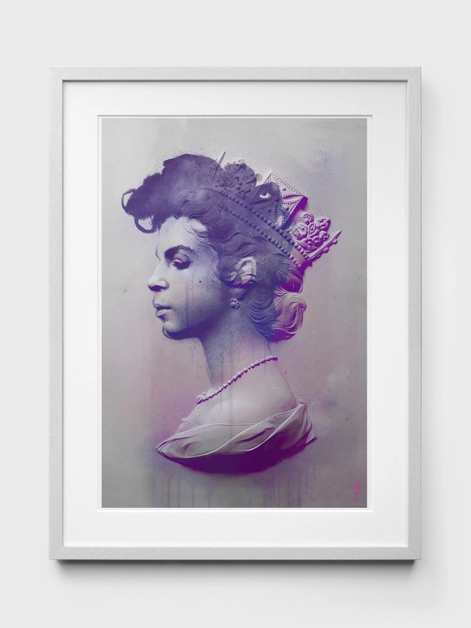 Prince Purple - White Frame