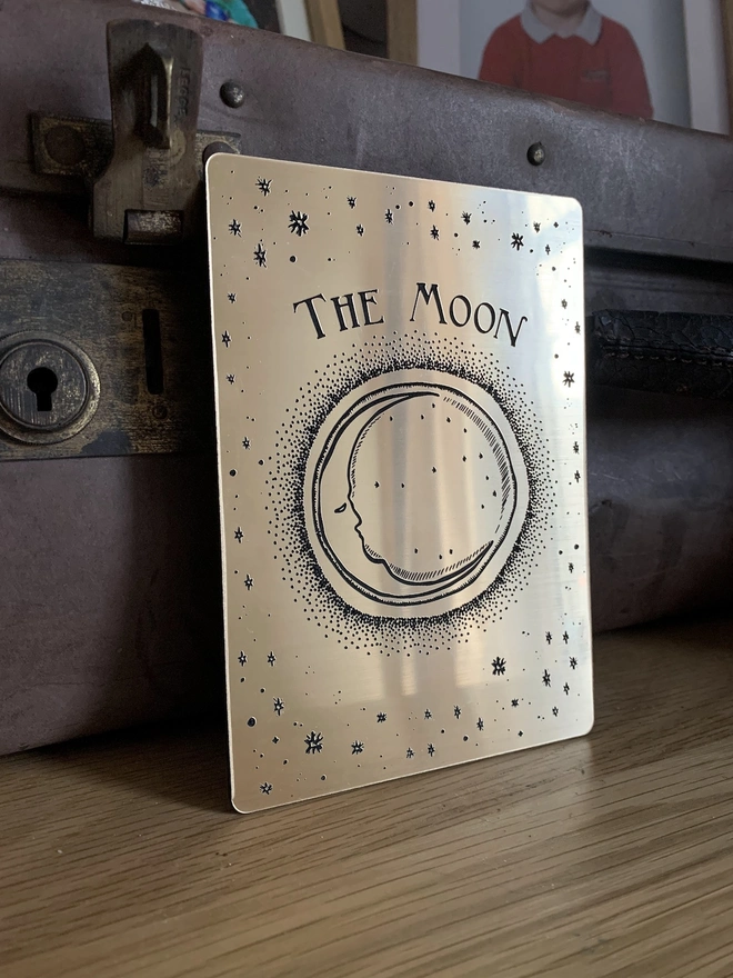 ‘The Moon’ Decorative Tarot Card