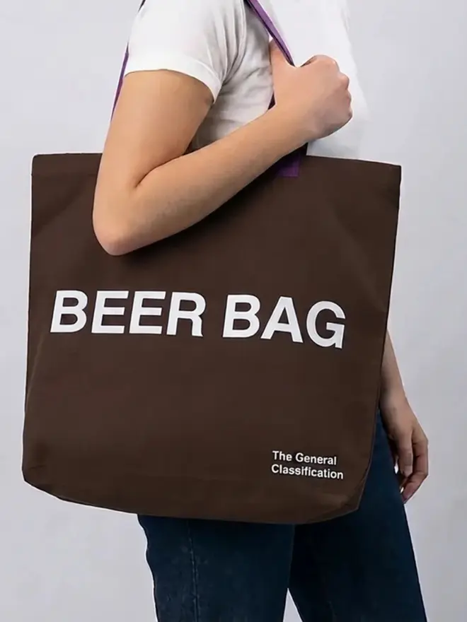 'Beer Bag' Tote Bag, against a white background. 