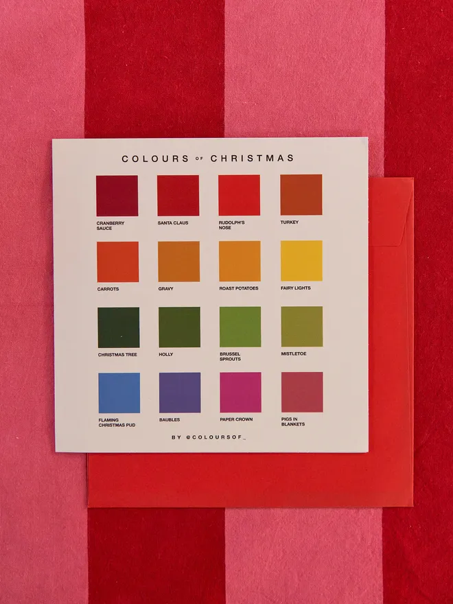Colours of Christmas Card