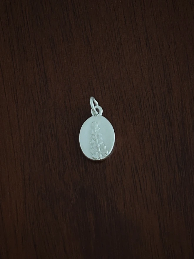Sterling Silver Fern Medal Charm