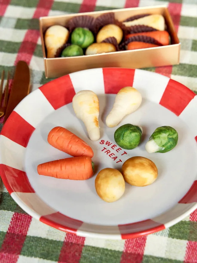 Marzipan Christmas Dinner Veg 