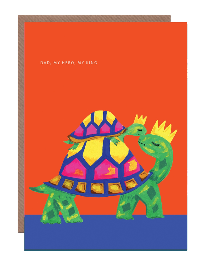 Dad you are my hero tortoise card
