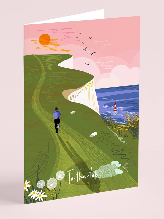 To the top greeting card runner