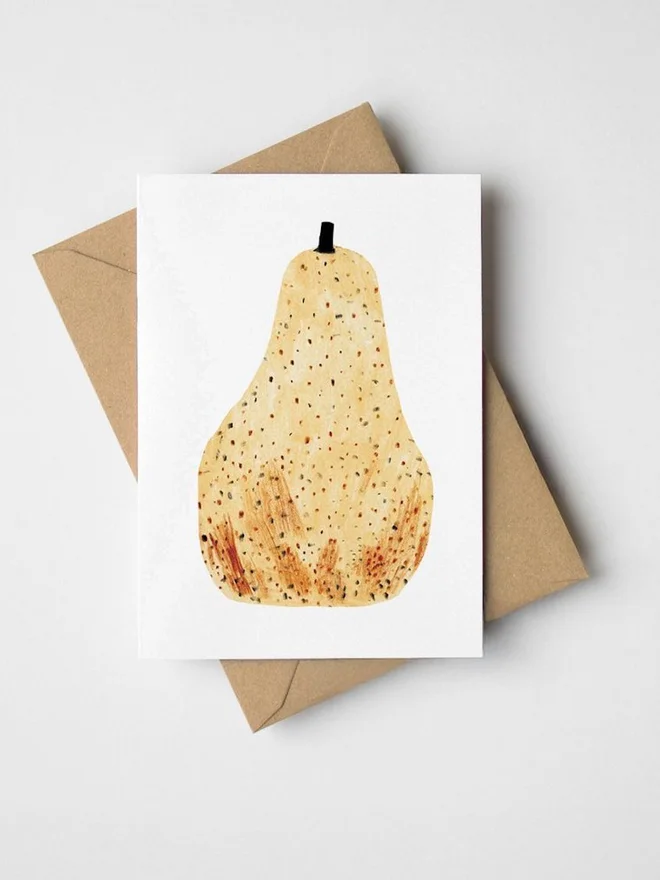 Mini Pear Greeting Card