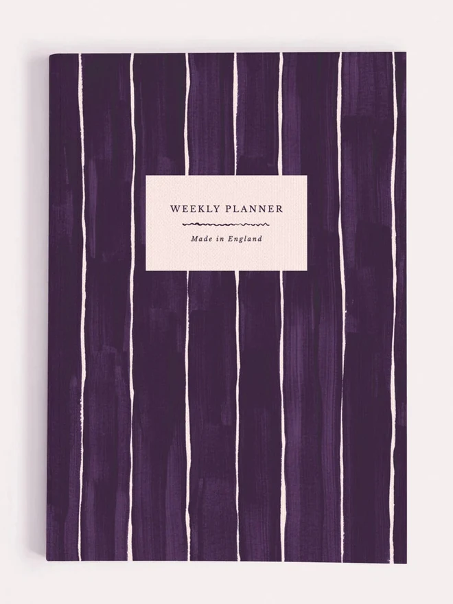 Front cover of the Pinstripe Weekly Planner