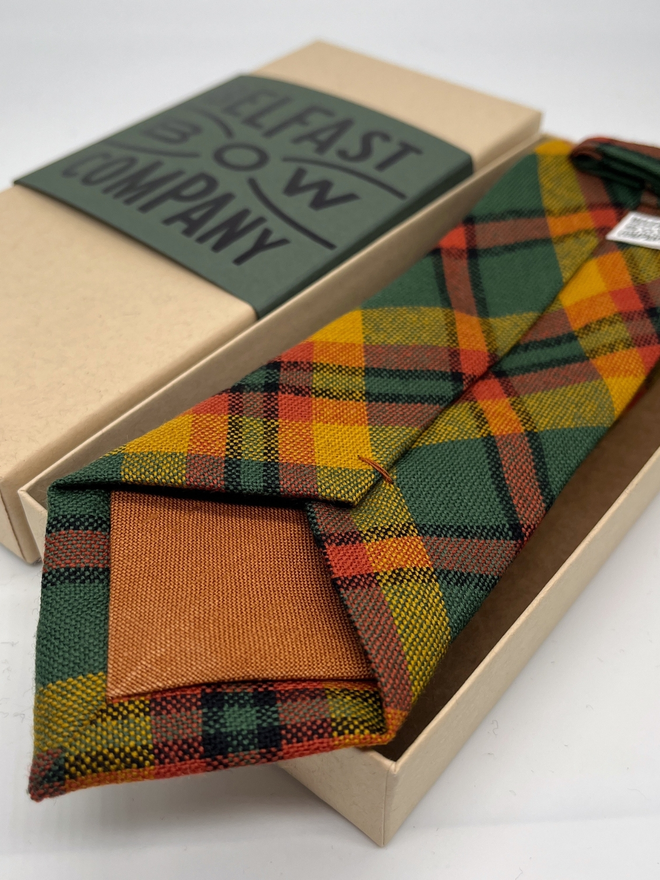 Londonderry Tartan Tie handmade by the Belfast Bow Company