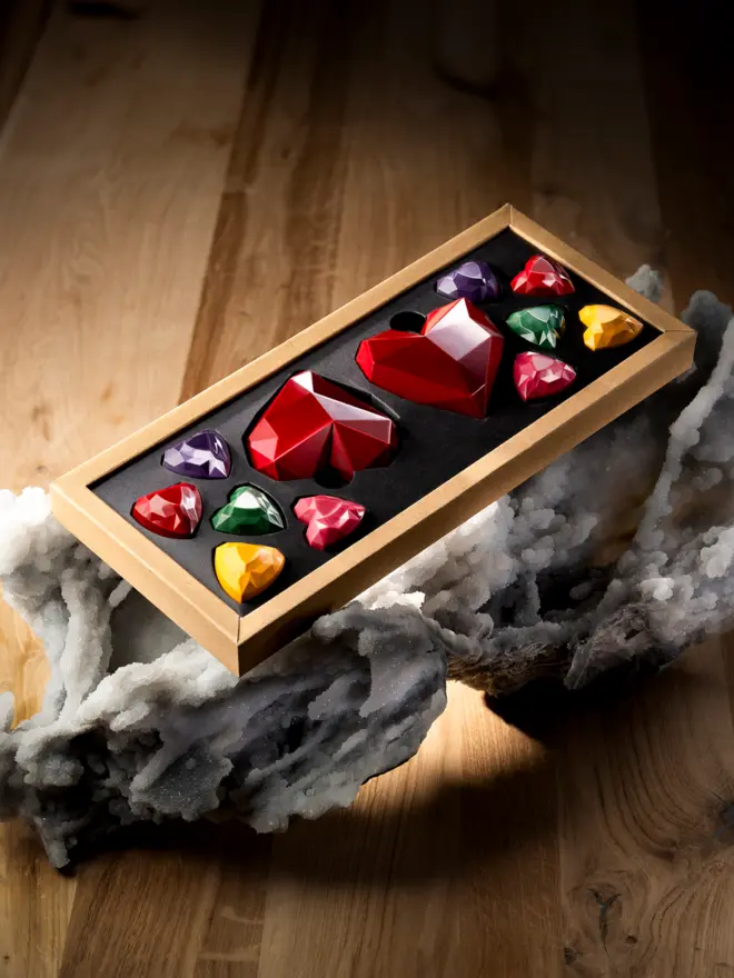 12 chocolate heart box