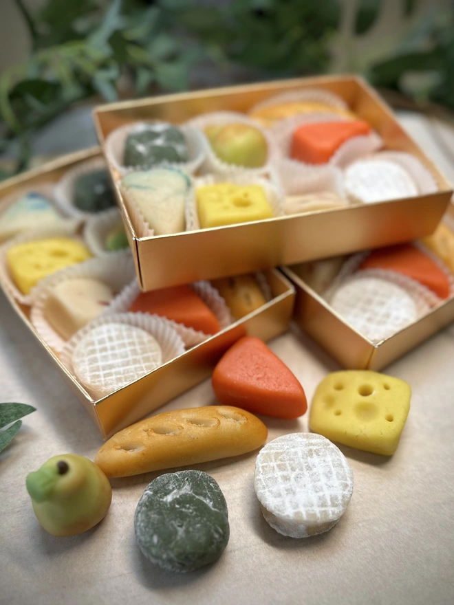 Marzipan Christmas Cheese Board