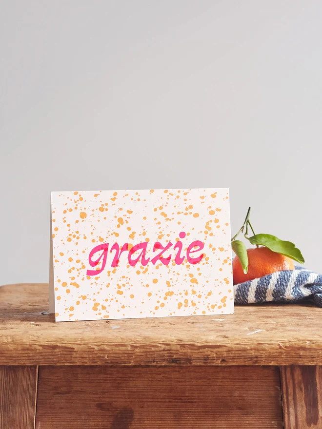 splatter-thank-you-greeting-card-with-pink-hot-foil SP-GRAZIE-PK