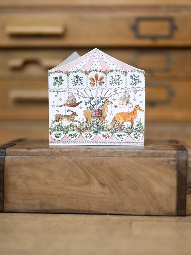 woodland carousel card