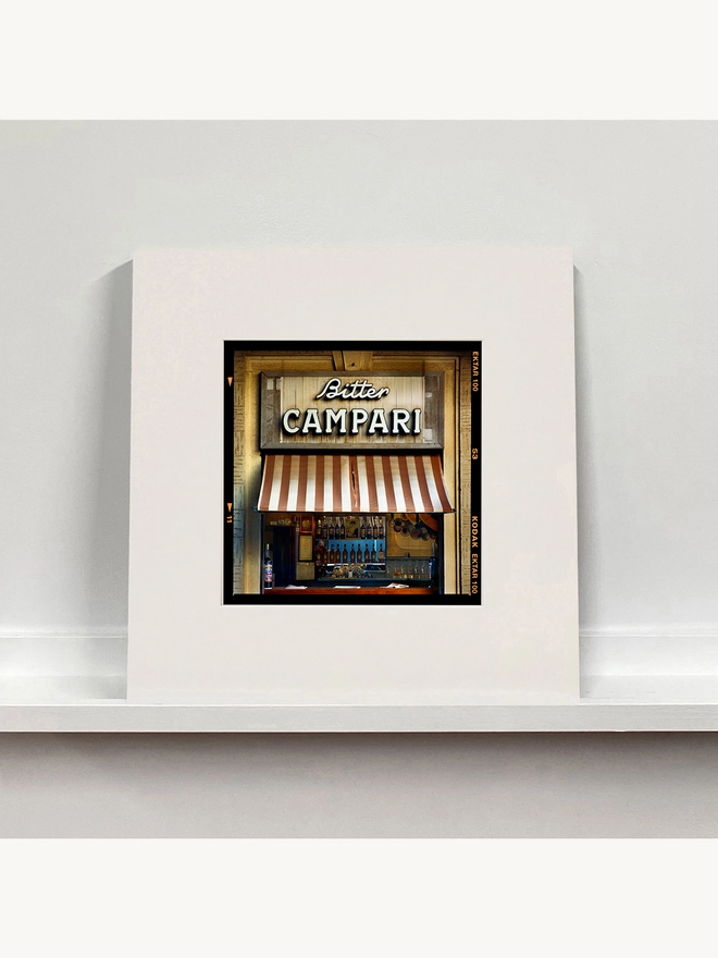 Richard Heeps Bitter Campari small photograph mounted