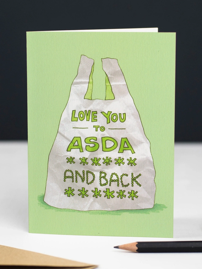 Asda and Back Greeting Card