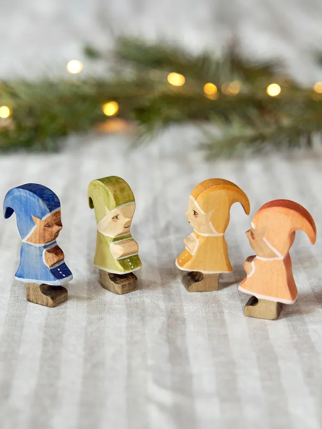 Christmas elf wooden toy
